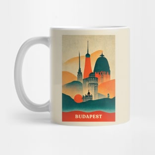 Budapest Retro Travel Mug